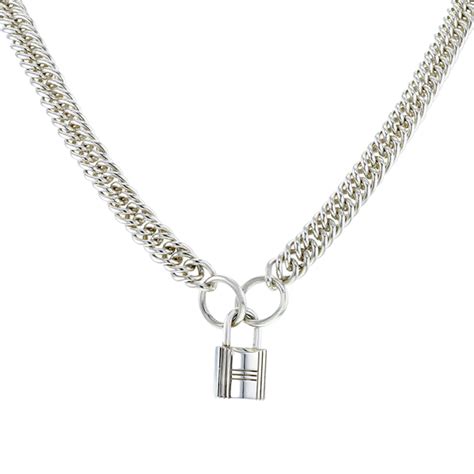 collier cadenas hermès|Collier Hermès Cadenas 388876 d'occasion .